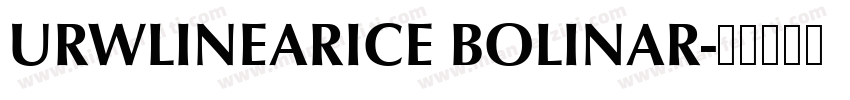 URWLINEARICE BOLINAR字体转换